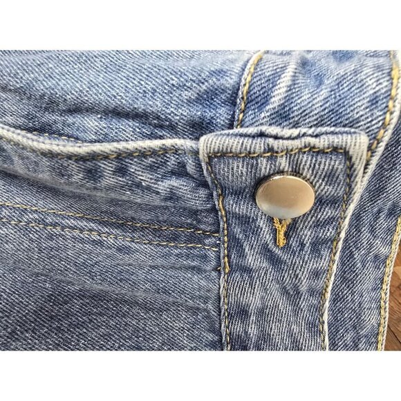 Wide Leg Distressed Casual Jeans - Picture 10 of 14